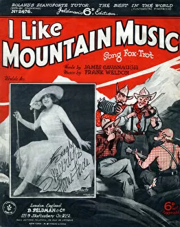Trot Gallery: Music cover, I Like Mountain Music, fox trot song