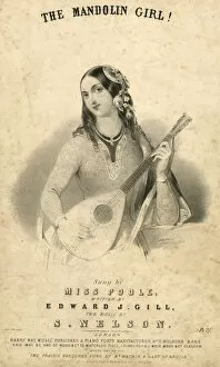 Poole Gallery: Music cover, The Mandolin Girl, sung by Miss Poole