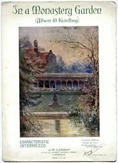 Music cover, In a Monastery Garden, Albert W Ketelbey Music cover, In a Monastery Garden, Albert W Ketelbey