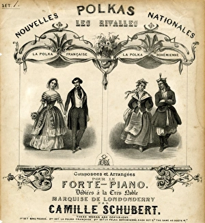 Music cover, National Polkas by Camille Schubert Music cover, National Polkas by Camille Schubert