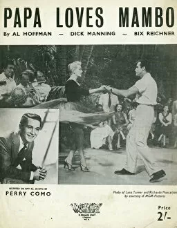 Sheet Gallery: Music cover, Papa Loves Mambo, Perry Como