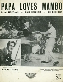 Music cover, Papa Loves Mambo, Perry Como Music cover, Papa Loves Mambo, Perry Como