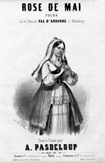 Music cover, Rose de Mai, Polka by A Pasdeloup Music cover, Rose de Mai, Polka by A Pasdeloup