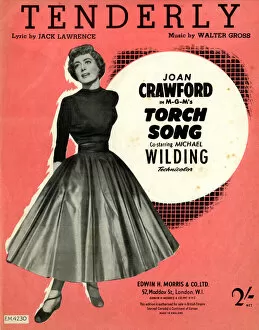 Shillings Gallery: Music cover, Tenderly, Joan Crawford