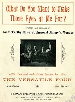 Shillings Gallery: Music cover, What Do You Want to Make Those Eyes at Me For?