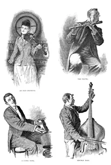 Music at home - sketches from life of amateur musicians, 189 Music at home - sketches from life of amateur musicians, 189
