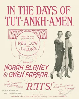 Music Sheet - Tutankhamen - Gwen Farrar and Norah Blaney Music Sheet - Tutankhamen - Gwen Farrar and Norah Blaney
