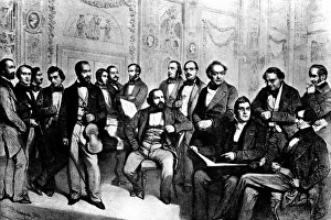 Musical gathering of composers and musicians, 1853 Musical gathering of composers and musicians, 1853