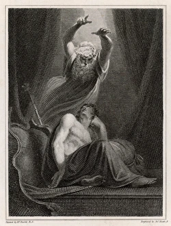 <b class=qtipBold><figcaption>Myth/Iliad/Agamemnon</figcaption></b><br>Agamemnon is deluded by a vision appearing under the form of Nestor.<br><em>© Mary Evans Picture Library</em> Myth/Iliad/Agamemnon