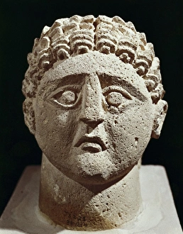 Nabataean mans head. From Khirbet-el Tannur, Jordan Nabataean mans head. From Khirbet-el Tannur, Jordan