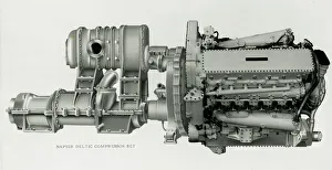 <b class=qtipBold><figcaption>Napier Deltic compressor set</figcaption></b><br>Napier Deltic compressor set Date:<br><em>© The Institution of Mechanical Engineers / Mary Evans</em> Napier Deltic compressor set