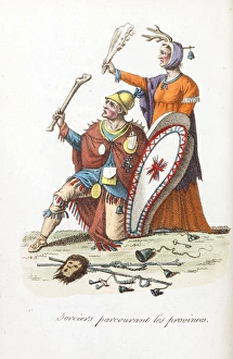 Napleonic era Russian sorcerers with bone clubs Napleonic era Russian sorcerers with bone clubs
