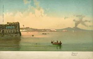 Napoli and the Bay of Naples - View toward Mount Vesuvius