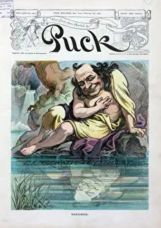 William Jennings Bryan as Narcissus, 1908 Print