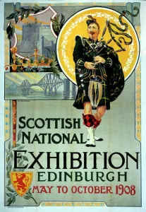Edinburgh Prints: Scottish National Exhibition Print, Edinburgh 1908