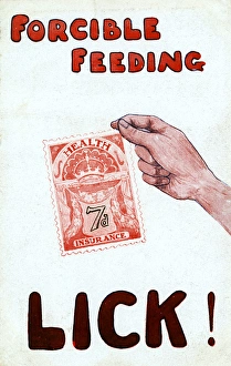 Striker Gallery: National Health Insurance stamp - Forcible Feeding