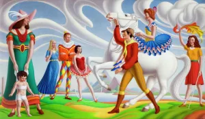 The Rehearsal 1950 Print by Luke John