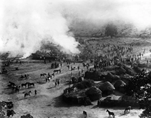 Cameroons Gallery: Native huts near Mora, Cameroon, Africa, WW1
