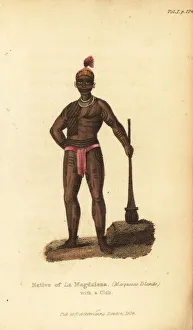 Native man of La Magdalena (Fatu Hiva, Marquesas Native man of La Magdalena (Fatu Hiva, Marquesas