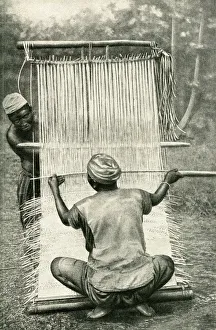 Native weaving industry, Cameroon, Central Africa Native weaving industry, Cameroon, Central Africa