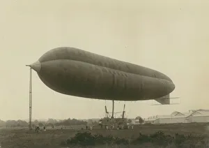 Naval Airship No3, Astra Torres, moored on a mast Naval Airship No3, Astra Torres, moored on a mast