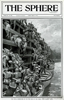 Witness Gallery: Naval manoeuvres at Grimsby Docks by G. H. Davis