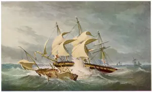 Maritime History England Prints: Naval Ramming, 1811