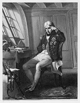 Nelson in his Cabin