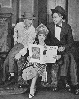 Nelson Keys, Dorothy Gish and Will Rogers on set Nelson Keys, Dorothy Gish and Will Rogers on set