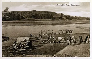 Madhya Gallery: The Nerbudda River, Jabalpur, Madhya Pradesh, India Date: circa 1910s