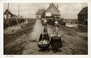 The Netherlands - Marken - Two young Dutch Girls The Netherlands - Marken - Two young Dutch Girls