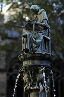 Netherlands. Utrecht. St. Martins Cathedral. Cloister fount Netherlands. Utrecht. St. Martins Cathedral. Cloister fount