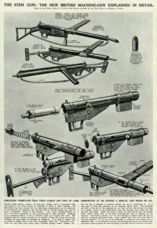 Weapons Gallery: New British Sten gun by G. H. Davis