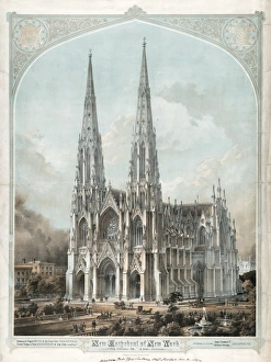 New Cathedral of New York, Fifth Avenue, 50th & 51st Streets New Cathedral of New York, Fifth Avenue, 50th & 51st Streets