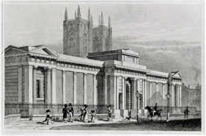 <b class=qtipBold><figcaption>New government mews, Westminster</figcaption></b><br>New government mews, Princes St, Storeys Gate, Westminster, 1828 Date: 1828<br><em>© The Institution of Mechanical Engineers/Mary Evans</em> New government mews, Westminster