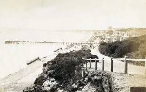 Antique Coastal Print of Seaside Resort