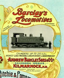 Barclays Locomotives Print, Kilmarnock, Scotland, 1905