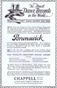 1925 Chappell Music Dance Records Print