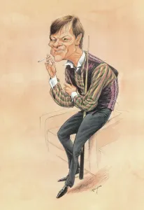 Alex Higgins Print - 1980s Snooker Player