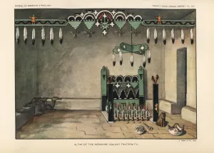 Altar of the Ne wekwe, Zuni Nation Print, 1904