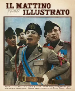 New Images August 2021 Prints: Benito Mussolini with Turati Print 1928