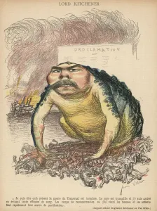 New Images August 2021 Prints: Lord Kitchener Caricatured as a Toad Print 1901