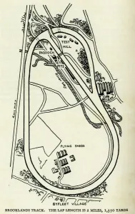 Brooklands Motor Racing Track Print, 20th Century