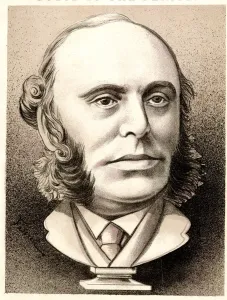 W H Smith Cartoon Print, 1880s