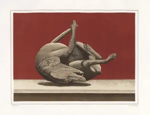 Cast of a Dead Dog Print from Pompeii, 1881