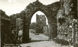 13th Century Hastings Castle Chancel Arch Print, East Sussex