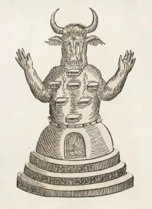 New Images August 2021 Prints: CHILDREN SACRIFICED TO MOLOCH - 7th century BC Print
