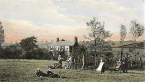 Prints of Staff in the grounds of the Childrens Convalescent Home, Wilby, near Wellingborough, Northamptonshire Date: Date unknown Northamptonshire Prints: Childrens Convalescent Home, Wilby Print