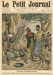 New Images August 2021 Prints: Chilean Cannibals Print, 1910 Atrocity