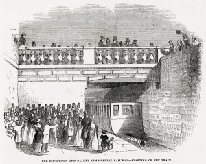 New Images August 2021 Prints: Dalkey Atmospheric Railway Print, 1844